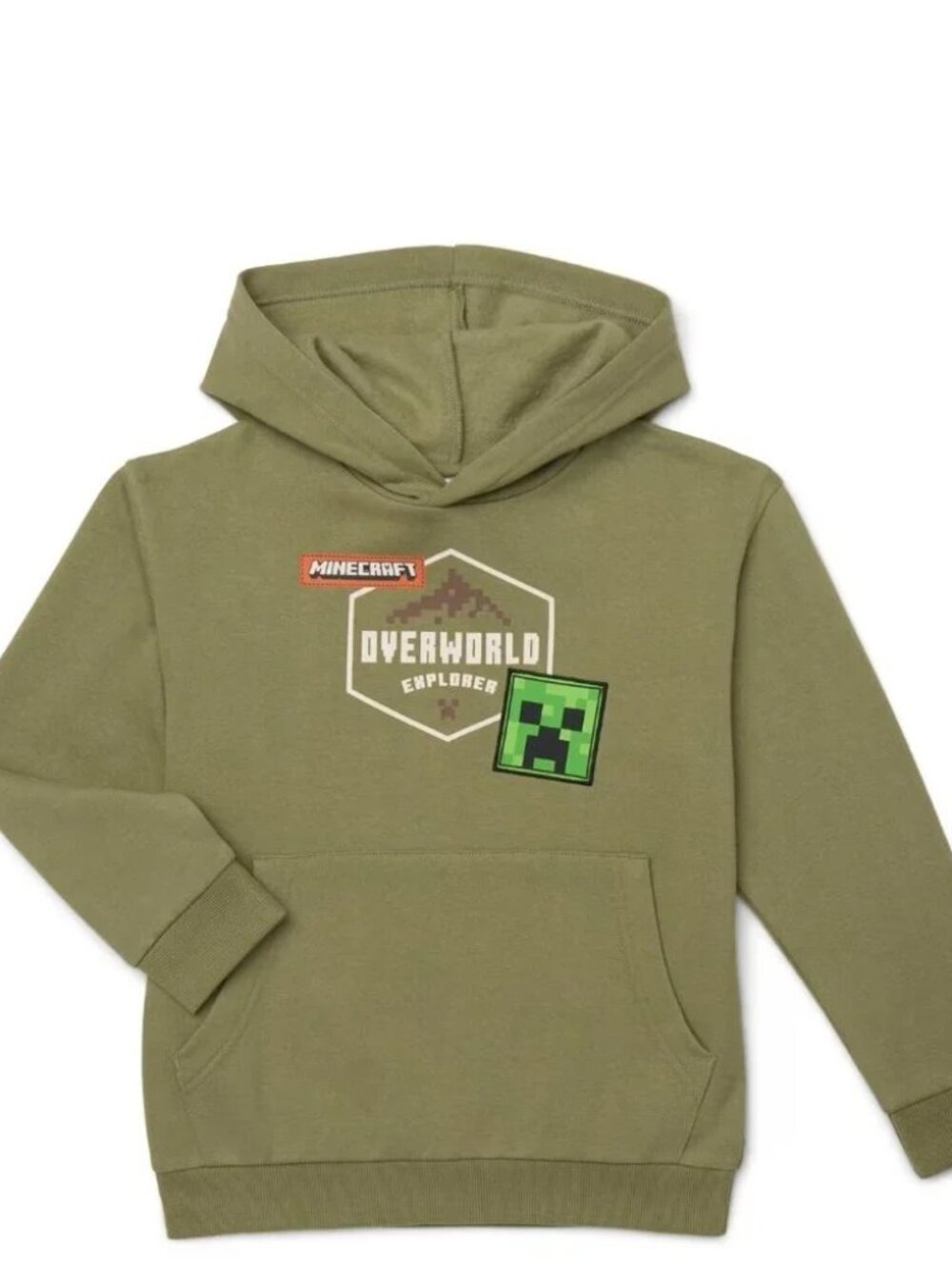 Minecraft Boys Pullover Hoodie with Long Sleeves, Size 18- New with Tags